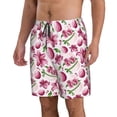 thumbnail image 2 of Goofa Lilies Flowers Printed Mens Swim Trunks Summer Quick Dry Short Beach Swimwear Bathing Suits-XX-Large, 2 of 9