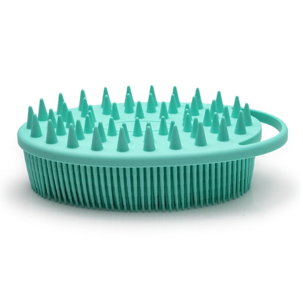 Cepillo de baño de silicona de doble cara, cepillo de baño, cepillo suave al tacto, exfoliante limpio