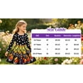 thumbnail image 6 of Lanbubble Girls Dresses Long Sleeve Butterlfy Printed Casual Twirly Dress 5-13 Years, 6 of 9