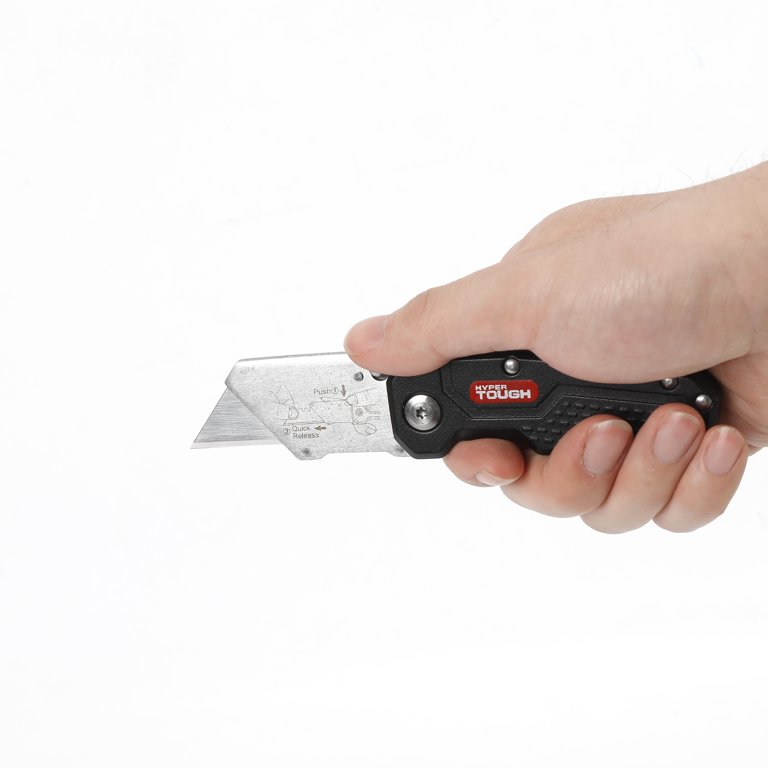 Hyper Tough Quick-Change Folding Lockback Utility Knife - Walmart.com