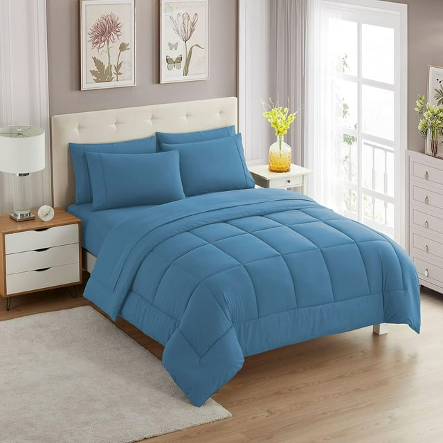 Set de edredón Sweet Home Collection California King Denim