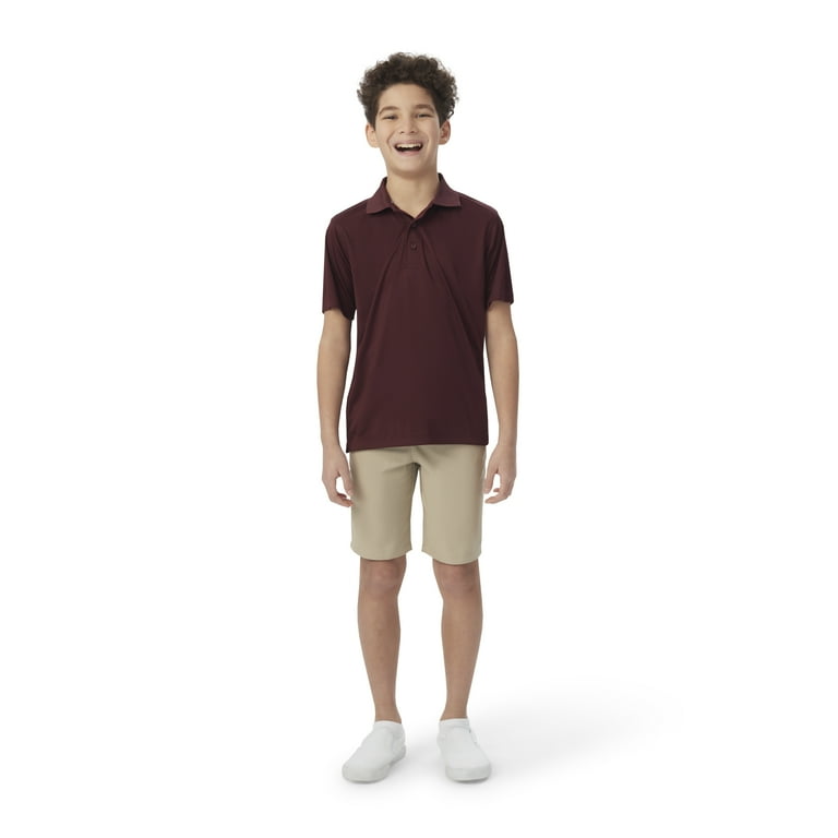 French Toast Boys' Moisture Wicking Sport Polo Shirt photo 5