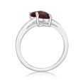 thumbnail image 2 of .90 Ct Heart Natural Red Garnet Diamond Accent 925 Sterling Silver Ring Sz 7, 2 of 6