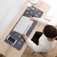 thumbnail image 3 of Long Mouse Pads for Desk,Pioneer Flower Floral Print Pattern Desk Mats on Top Of Desks, Desk Mouse Pad Extra Large with 3mm Non-Slip Base and Stitched Edge for Gaming,Office,Work,Home 31.5"x11.8", 3 of 6