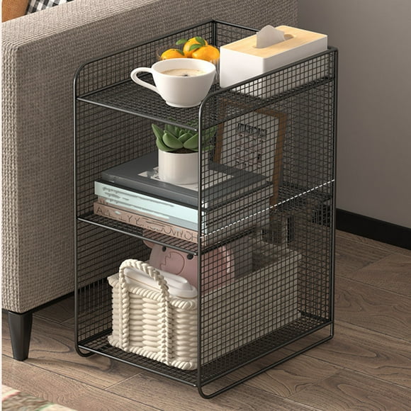 3 Tier Metal Storage Shelf, Heavy Duty Shelving Unit Shelf, Durable and Stable Shelving Holder, Smart Design Shelving Rack and Storage for Bathroom, Laundry, Living Room