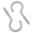 thumbnail image 3 of Screw Hook Fasteners Hangers White Plastic Finish 16mm Dia 50mm length 12pc, 3 of 5