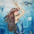 thumbnail image 2 of Under The Sea Fabric Mermaid Bath Shower Curtain Ocean Bathroom Accessories Coastal Home Decor, 2 of 6
