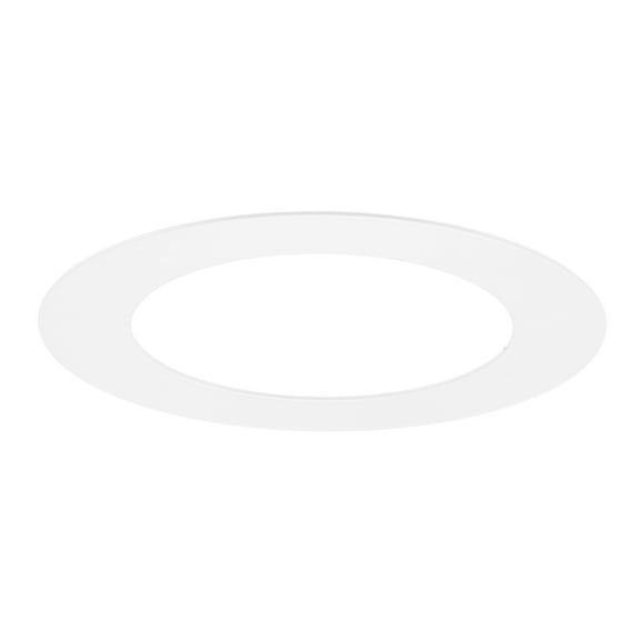 Uxcell 1-Pack Goof Rings for 2" Recessed Lights, 2.4" ID 3.6" OD Durable Steel Trim Ring Flush Mount White