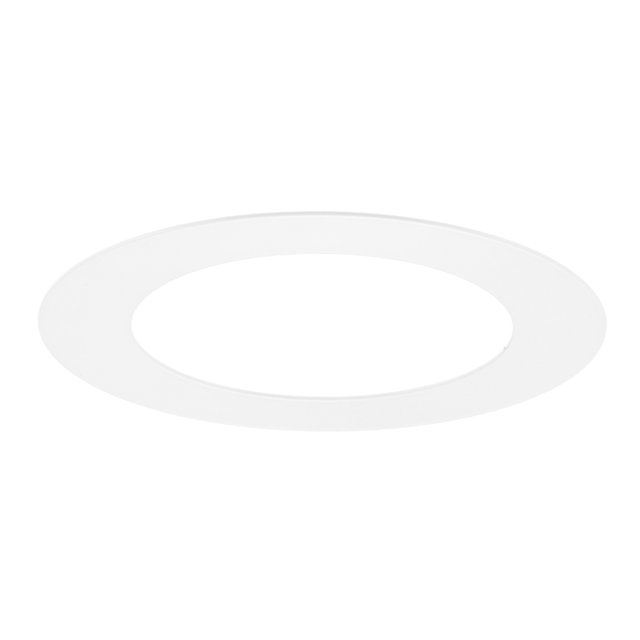 Uxcell 1-Pack Anillos Goof para Luces Empotradas de 2", 2.4" ID 3.6" OD Anillo de Recorte de Acero Duradero Montaje Flush Blanco