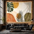 thumbnail image 6 of Botanical Abstract Art on Cream Beige Background, Peaceful Boho for Plant Lovers, Modern Wall Decor, Housewarming Gift Tapestry Wall Hanging for Bedroom and Living Room, 6 of 7