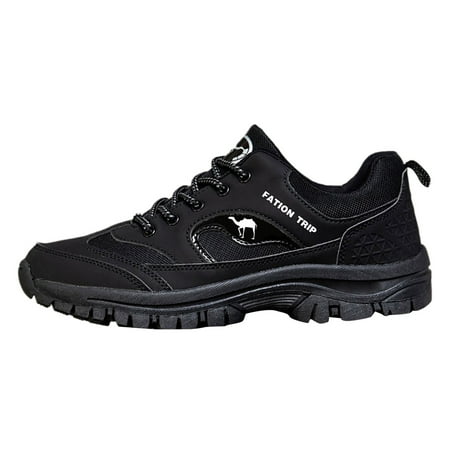 

WEAIXIMIUNG Mens Shoes Outdoor Mountaineering Men Shoes Breathable and Durable Hiking Shoes Lace up Men Hiking Shoes