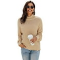 thumbnail image 1 of Women's Oversized Chunky Batwing Long Sleeve Turtleneck Sweater, 1 of 9