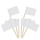 thumbnail image 1 of 100 Pack Blank Toothpick Flags Cheese Markers Small White Flags Labeling Tagging Stick Flags For Party Cupcakes Food Cheeseplate Appetizers, 1 of 5