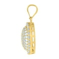 thumbnail image 3 of 10k Yellow Gold Mens Women Cubic Zirconia Charm Pendant for Men, 3 of 5