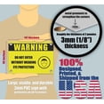 thumbnail image 2 of DO NOT ENTER WITHOUT WEARING EYE PROTECTION | Warning Notice Caution Danger 3mm PVC Sign, 2 of 4