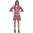thumbnail image 1 of Moomaya Bathrobes For Women Wrap Printed Ruffle Style Bride Getting Ready Dress, 1 of 5