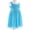 Sky Blue, variant on iiniim Kids Girls Chiffon Sleeveless Pleated Chiffon Dress Princess Birthday Party Formal 4-16
