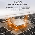 thumbnail image 3 of Laptop AI PC HP OmniBook X Flip 2 en 1 Ryzen AI 5 340 NPU 50 TOPS 16GB 512GB Pantalla Touch 16" FHD+ Teclado Ingles Copilot+PC, 3 of 6