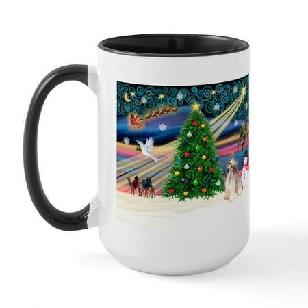 

CafePress - Xmasmagic/Puff Crested Large Mug - 15 oz Ceramic Large Mug