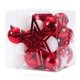 thumbnail image 1 of adornos de bola de Navidad, mini adornos inastillables para árbol de Navidad, esferas colgantes para día festivo, Navidad, bodas, fiestas(Rojo y blanco)(), 1 of 3
