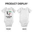 thumbnail image 3 of I Heart My Iranian Mommy Iran Love Flag Baby One-Pieces (White, 0-3 Months), 3 of 5