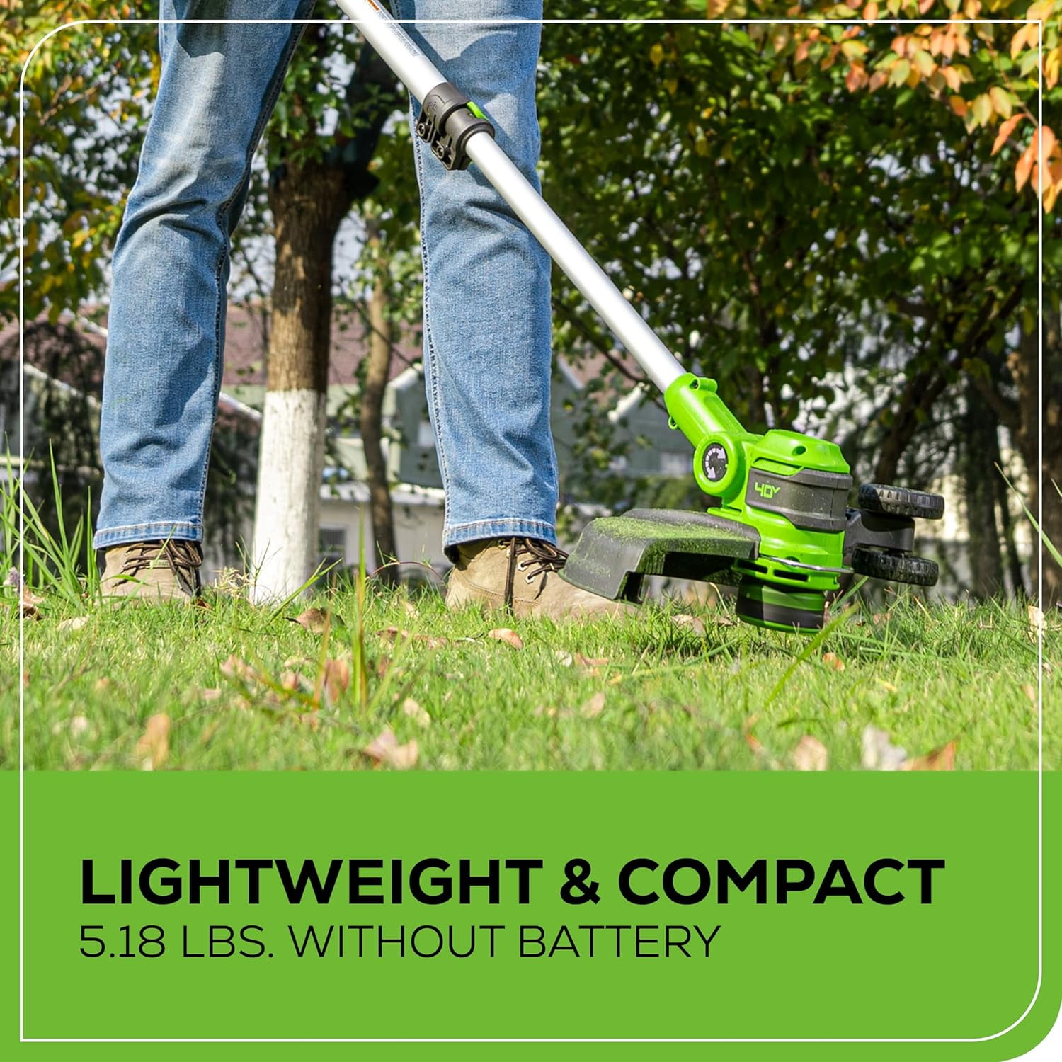Greenworks 40V 13" String Trimmer / Edger (Gen 2), Tool Only, Battery and Charger Not Included, New