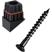 Myard 'O' Seal Patented Baluster Connectors with Screws for Deck Railing Handrail Patio Fence (Qty 50 for 25 Balusters, Square Stair Connectors)