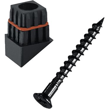 Myard 'O' Seal Patented Baluster Connectors with Screws for Deck Railing Handrail Patio Fence (Qty 50 for 25 Balusters, Square Stair Connectors)