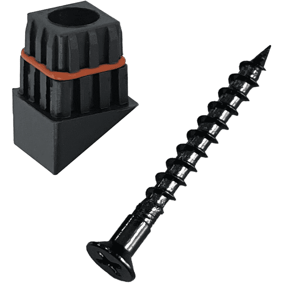 Myard 'O' Seal Patented Baluster Connectors with Screws for Deck Railing Handrail Patio Fence (Qty 50 for 25 Balusters, Square Stair Connectors)