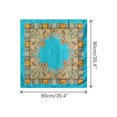 thumbnail image 3 of INSPIRE CHIC Mujeres Bufanda Cuadrada de Satén 35" Gran Pañuelo Paisley Simétrico para el Cabello, Envoltura para Dormir, Bandanas 90x90cm Azul Cielo Profundo, 3 of 6