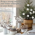 thumbnail image 6 of 10PCS Artificial Cotton Flowers Antique Cotton Stems Farmhouse Decorations Fake Fall Vase Filler White Dried Cotton Plant Decor for Home Wedding Party Kitchen DIY Floral Arrangement, 6 of 7