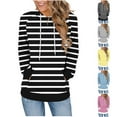 thumbnail image 5 of qucoqpe Women's 2025 Fall Winter Long Sleeve Hoodie Pullover Sweatshirt Lightweight Casual Tops Blouse, 5 of 5