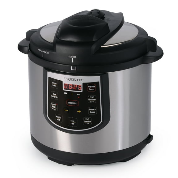 Open Box Presto 6 Qt Electric Pressure Cooker Plus Programmable Slow Cooker