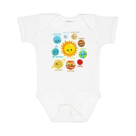 

Inktastic Cute Planets Solar System Space Cosmos Galaxy Gift Baby Boy or Baby Girl Bodysuit