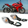 thumbnail image 4 of Indicador De Motocicleta, Luz De Señal De Giro Disipación De Calor Reemplazo Duradero Para Honda CBR500 CBR650 CTX700 CRF250L NC700 750 MSX12 Para Motocicleta Ccdes Transparente, 4 of 8