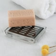 thumbnail image 4 of Clear Glass Soap Dish with SUS304 Stainless Steel Tray Rectangular Soap Holder for Bathroom Counter, Shower, Kitchen(Black), 4 of 16