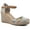White/Floral/Smooth, variant on White Mountain Womens Mamba Ankle Strap Heel Wedge Sandals