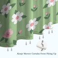 thumbnail image 6 of Pioneer Flower Floral Print Pattern Shower Curtain 84"x72", Bathroom Decorative Shower Curtain Set with 12 Hooks, Waterproof Washable, 6 of 6