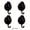 Black, variant on 2/4pcs Suction Cup Hooks,Strong And Temperature-resistant,Reusable,No Need for Drilling,Glass Wall Suction Hooks, Traceless Suction Hooks, Kitchen Hooks, Bathroom Hooks,Hooks for Bathrobes And Towels
