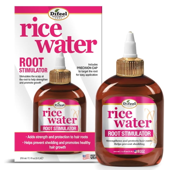 Estimulador de raíces de agua de arroz Difeel 7.1 oz. - Fortalece las raíces del cabello