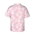 thumbnail image 3 of Fotbe Easter Cute Rabbit Hawaiian Shirt for Men Unisex Summer Beach Casual Short Sleeve Cotton Linen Button Down Shirts-3X-Large, 3 of 9