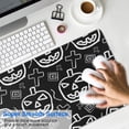 thumbnail image 4 of Long Mouse Pads for Desk,Halloween Doodle Pumpkin Pattern Desk Mats on Top Of Desks, Desk Mouse Pad Extra Large with 3mm Non-Slip Base and Stitched Edge for Gaming,Office,Work,Home 31.5"x11.8", 4 of 6