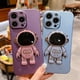 thumbnail image 2 of Funda De Metal De Pintura Fina Esmerilada Para iPhone 14 Plus 13 Mini Pro Max Moda Sin Borde Cubierta Dura De Astronauta, 2 of 4
