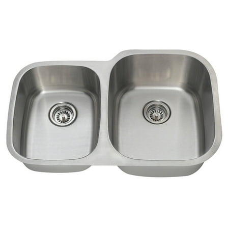 Polaris Sinks PR305 Double Basin Undermount Kitchen Sink