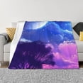 thumbnail image 1 of Balery Dreamy Colorful Starry Sky Manta de Franela con Dibujo, Lujo Ultra Suave y Cálido, Antipelusa y Resistente a las Arrugas para Cama, Sofá, Camping -40"x30", 1 of 6