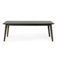 thumbnail image 3 of HomeRoots 486022 30 x 83 x 39 in. Dark Brown Sleek Rectangular Wood Dining Table, 3 of 8
