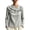 Gray, variant on Dressy Blouses for Women Draped Twist Knot Neck Elegant Tops with Fringe Long Sleeve Casual T Shirts for Party (3XL, Sky Blue)