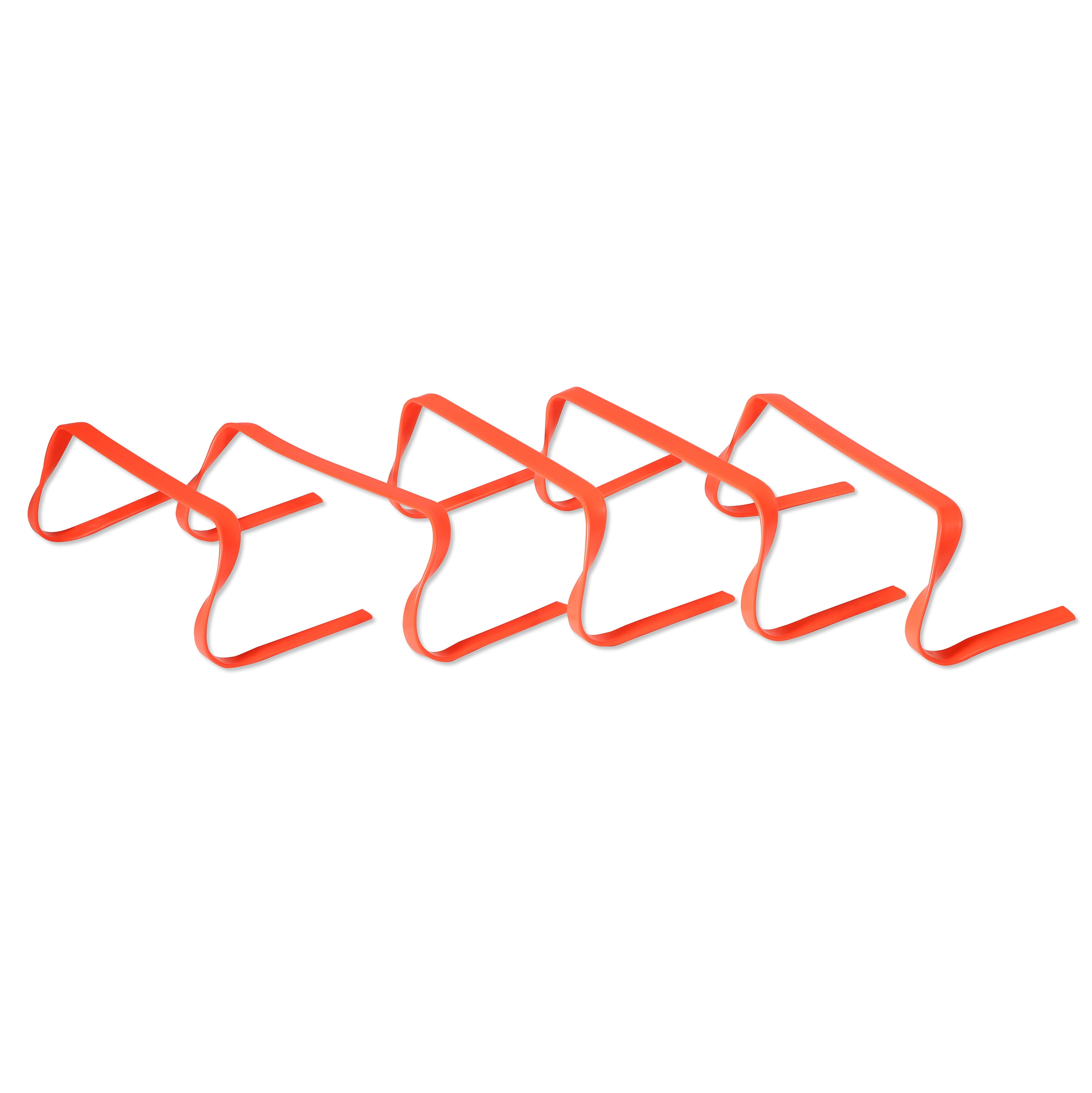 Flat Speed & Agility Training Hurdles (Set of 5, Orange)