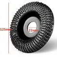 thumbnail image 3 of Disco de acero al carbono para dar forma a la madera, rueda universal para cortar y tallar madera para amoladoras angulares, construcción duradera y carpintería segura para diversas aplicaciones, 3 of 5