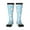 3 Black, variant on Cute Teeth print thigh-high socks, crafted for both men and women with a stretchy, high-opaque design perfect for daily wear